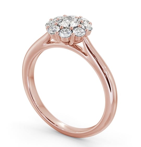 Cluster Diamond Ring 9K Rose Gold - Halima CL56_RG_THUMB1