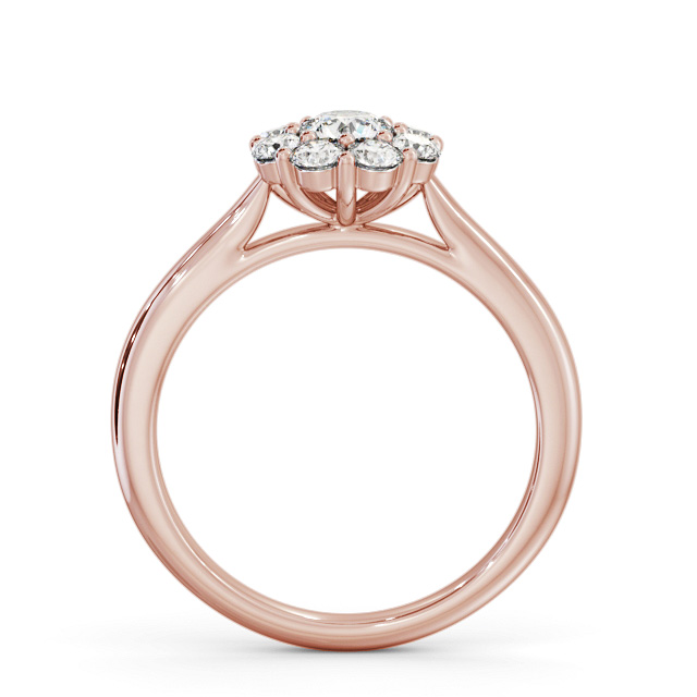 Cluster Diamond Ring 9K Rose Gold - Halima CL56_RG_UP