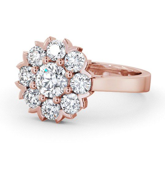  Cluster Diamond Ring 9K Rose Gold - Lurley CL5_RG_THUMB2 