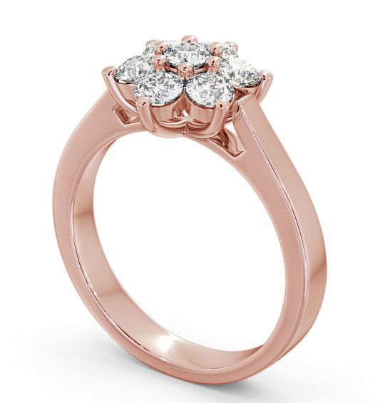 Cluster Diamond Classic Style Ring 18K Rose Gold CL6_RG_THUMB1