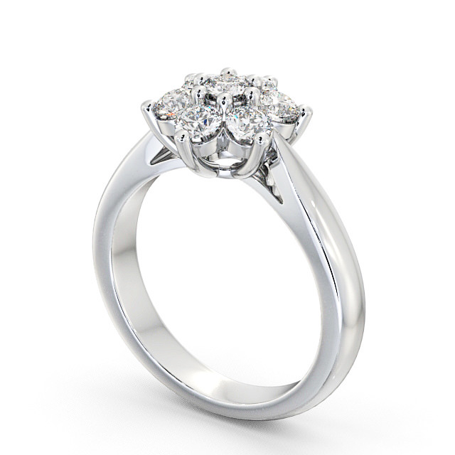 Cluster Diamond Ring Platinum - Thirlby