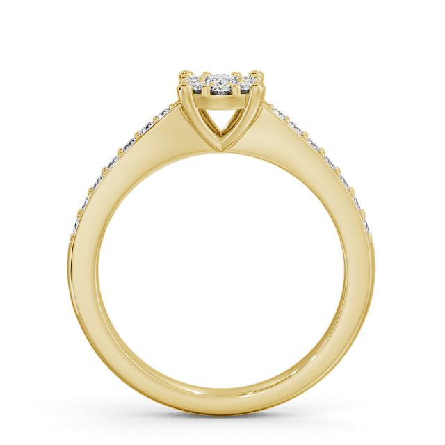 Cluster Diamond Ring 18K Yellow Gold - Styal CL8_YG_UP