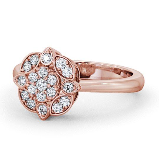  Cluster Round Diamond 0.20ct Ring 18K Rose Gold - Burleigh CL9_RG_THUMB2 