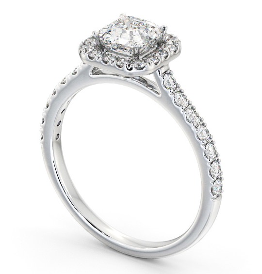 Halo Asscher Diamond Classic Engagement Ring Platinum ENAS11_WG_THUMB1 