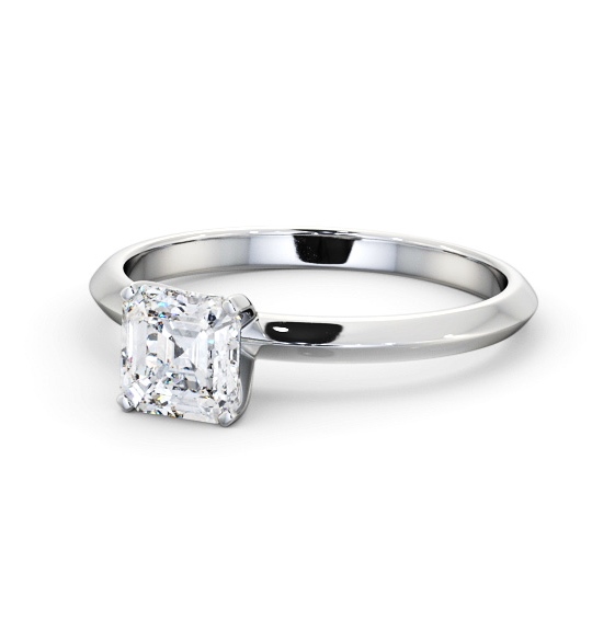  Asscher Diamond Engagement Ring 18K White Gold Solitaire - Kira ENAS39_WG_THUMB2 