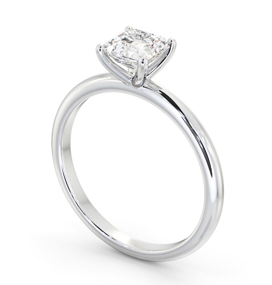  Asscher Diamond Engagement Ring 9K White Gold Solitaire - Blaine ENAS41_WG_THUMB1 
