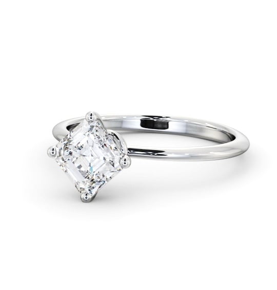  Asscher Diamond Engagement Ring Palladium Solitaire - Vivela ENAS44_WG_THUMB2 