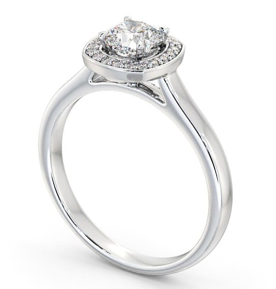 Halo Cushion Diamond Traditional Engagement Ring Palladium ENCU13_WG_THUMB1 