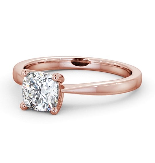  Cushion Diamond Engagement Ring 9K Rose Gold Solitaire - Naples ENCU14_RG_THUMB2 