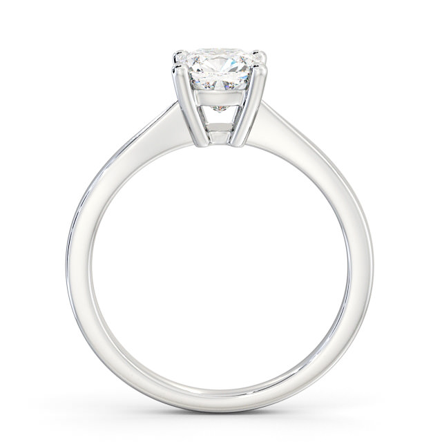 Cushion Diamond Engagement Ring Platinum Solitaire - Naples ENCU14_WG_UP