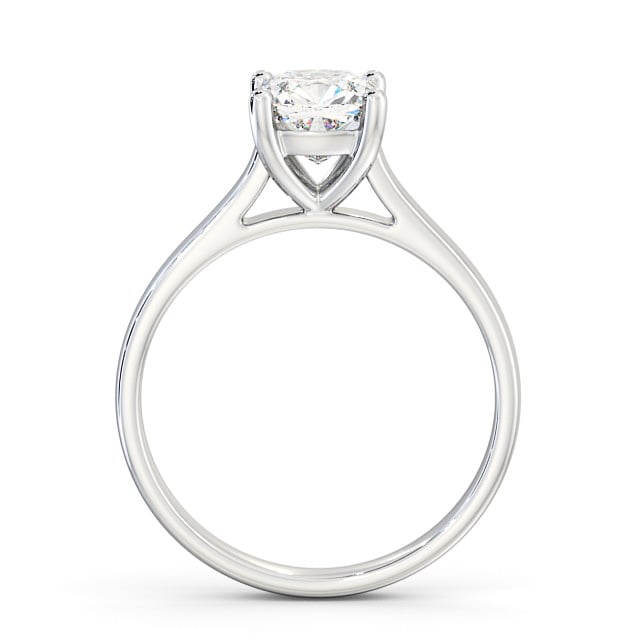 Cushion Diamond Engagement Ring Platinum Solitaire - Lavrean ENCU16_WG_UP