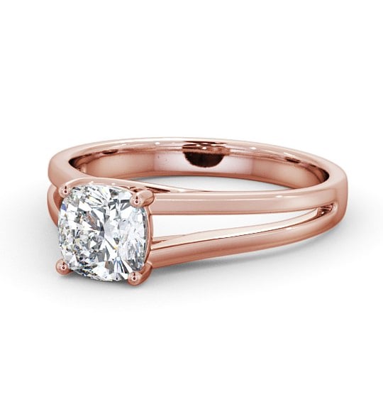  Cushion Diamond Engagement Ring 18K Rose Gold Solitaire - Kildary ENCU17_RG_THUMB2 