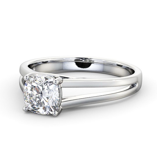  Cushion Diamond Engagement Ring 18K White Gold Solitaire - Kildary ENCU17_WG_THUMB2 