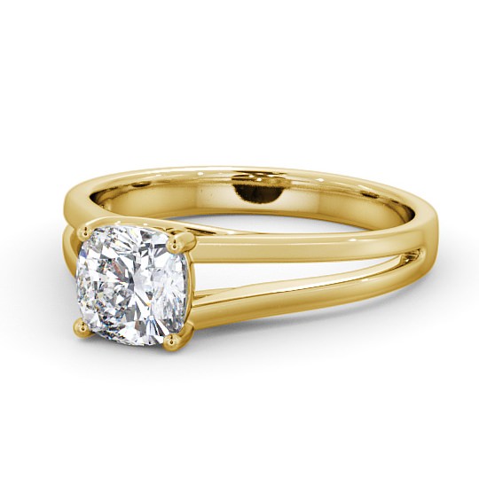  Cushion Diamond Engagement Ring 18K Yellow Gold Solitaire - Kildary ENCU17_YG_THUMB2 