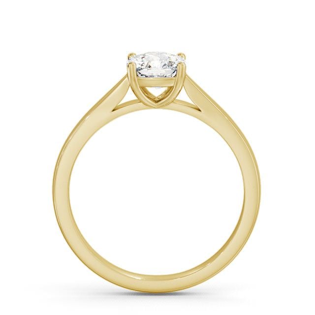 Cushion Diamond Engagement Ring 9K Yellow Gold Solitaire - Alscot ENCU1_YG_UP
