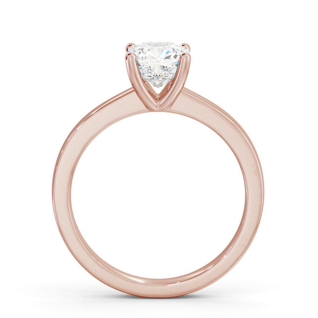 Cushion Diamond Engagement Ring 18K Rose Gold Solitaire - Antoinette ENCU20_RG_UP
