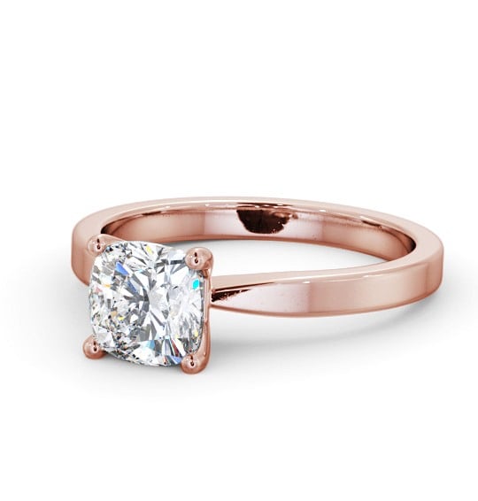  Cushion Diamond Engagement Ring 18K Rose Gold Solitaire - Otra ENCU21_RG_THUMB2 