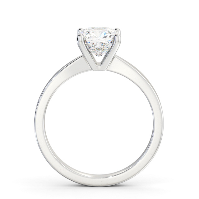 Cushion Diamond Engagement Ring Platinum Solitaire - Otra ENCU21_WG_UP