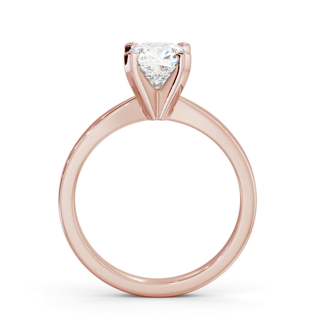 Cushion Diamond Engagement Ring 18K Rose Gold Solitaire - Dillington ENCU22_RG_UP