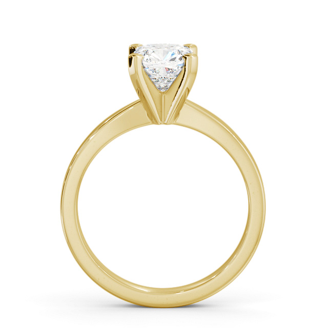 Cushion Diamond Engagement Ring 18K Yellow Gold Solitaire - Dillington ENCU22_YG_UP