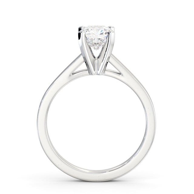 Cushion Diamond Engagement Ring 9K White Gold Solitaire - Illington ENCU23_WG_UP