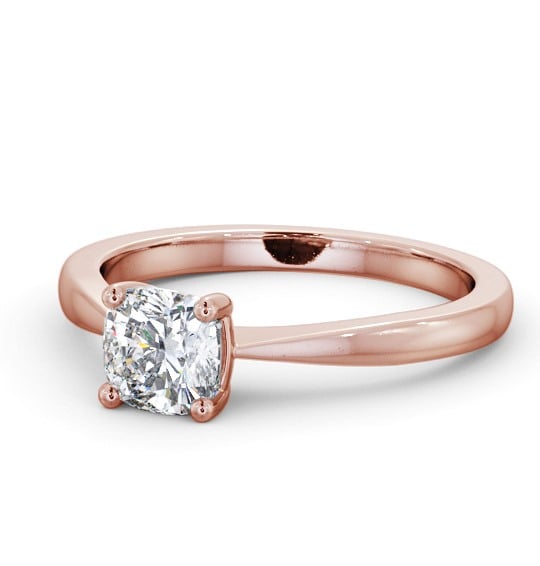  Cushion Diamond Engagement Ring 9K Rose Gold Solitaire - Langney ENCU26_RG_THUMB2 