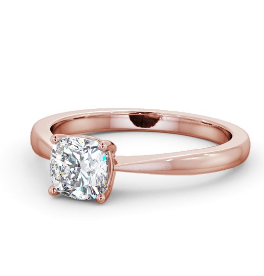  Cushion Diamond Engagement Ring 9K Rose Gold Solitaire - Elsdon ENCU27_RG_THUMB2 