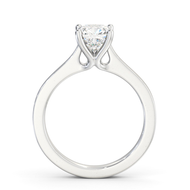Cushion Diamond Engagement Ring Platinum Solitaire - Brumby ENCU30_WG_UP