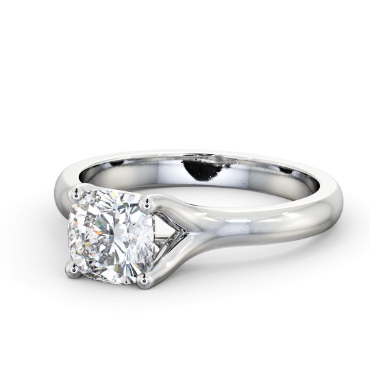  Cushion Diamond Engagement Ring Platinum Solitaire - Gonila ENCU31_WG_THUMB2 