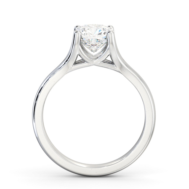 Cushion Diamond Engagement Ring Platinum Solitaire - Gonila ENCU31_WG_UP