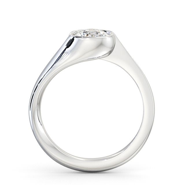 Cushion Diamond Engagement Ring Palladium Solitaire - Glencoe ENCU3_WG_UP