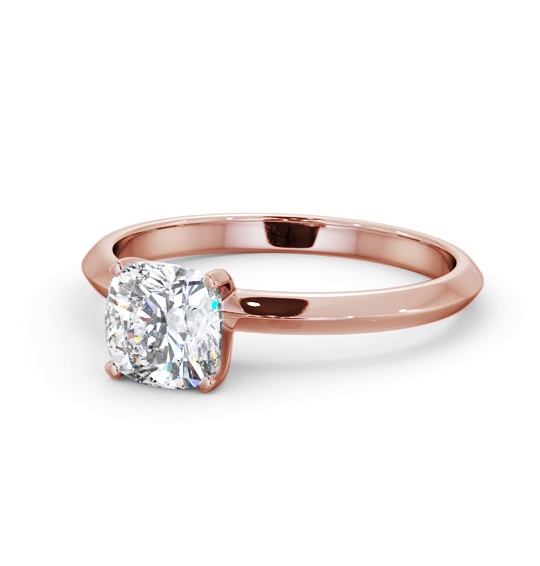  Cushion Diamond Engagement Ring 9K Rose Gold Solitaire - Onchan ENCU41_RG_THUMB2 