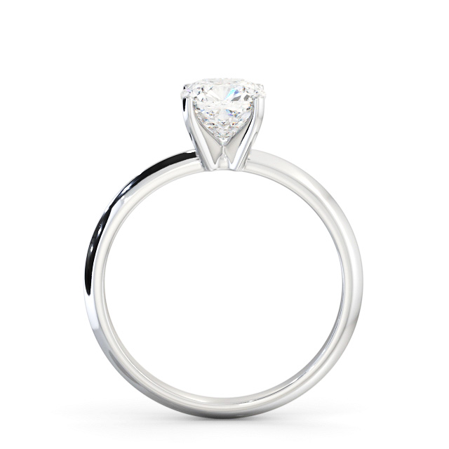 Cushion Diamond Engagement Ring Platinum Solitaire - Onchan ENCU41_WG_UP