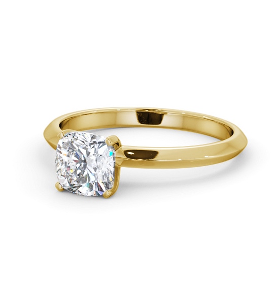  Cushion Diamond Engagement Ring 9K Yellow Gold Solitaire - Onchan ENCU41_YG_THUMB2 