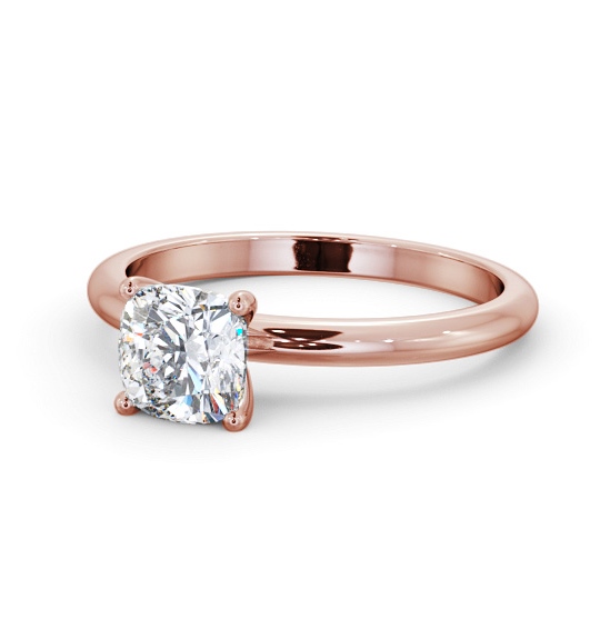  Cushion Diamond Engagement Ring 18K Rose Gold Solitaire - Malloy ENCU43_RG_THUMB2 
