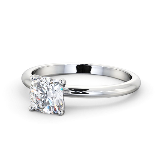  Cushion Diamond Engagement Ring 18K White Gold Solitaire - Malloy ENCU43_WG_THUMB2 