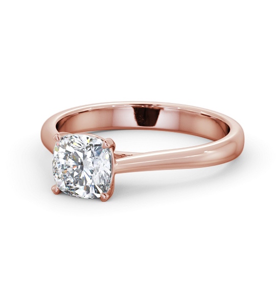  Cushion Diamond Engagement Ring 18K Rose Gold Solitaire - Cordova ENCU44_RG_THUMB2 