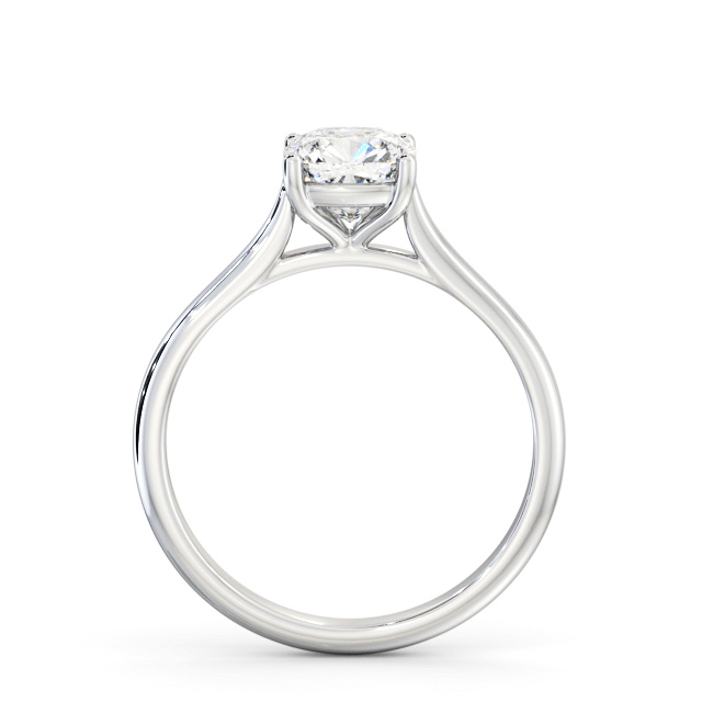 Cushion Diamond Engagement Ring Platinum Solitaire - Nicosia ENCU45_WG_UP
