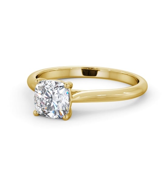  Cushion Diamond Engagement Ring 9K Yellow Gold Solitaire - Nicosia ENCU45_YG_THUMB2 
