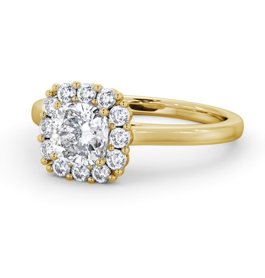  Halo Cushion Diamond Engagement Ring 18K Yellow Gold - Nia ENCU48_YG_THUMB2 