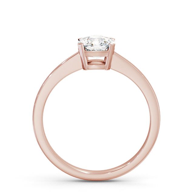 Cushion Diamond Engagement Ring 9K Rose Gold Solitaire - Claudy ENCU4_RG_UP
