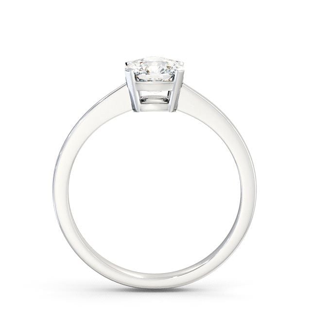Cushion Diamond Engagement Ring 18K White Gold Solitaire - Claudy ENCU4_WG_UP