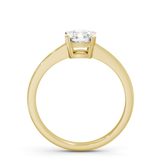 Cushion Diamond Engagement Ring 9K Yellow Gold Solitaire - Claudy ENCU4_YG_UP