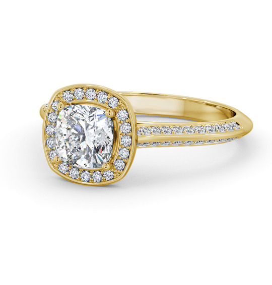 Mara Halo Engagement Ring Cushion Diamond Knife Edge Band ENCU51_YG_THUMB2 