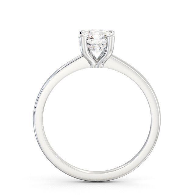 Cushion Diamond Engagement Ring Palladium Solitaire - Treal ENCU6_WG_UP