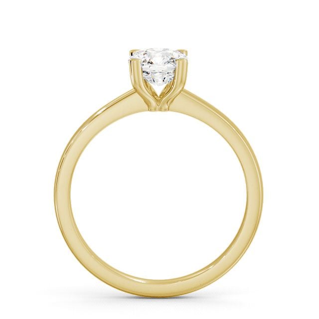 Cushion Diamond Engagement Ring 9K Yellow Gold Solitaire - Treal ENCU6_YG_UP