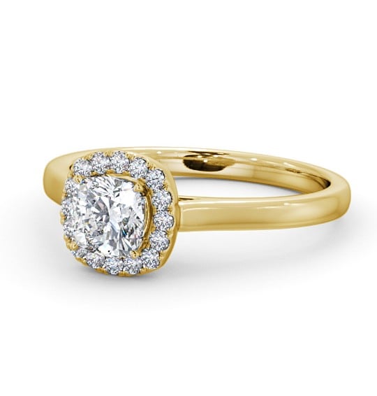 Halo Cushion Diamond Classic Engagement Ring 18K Yellow Gold ENCU8_YG_THUMB2 
