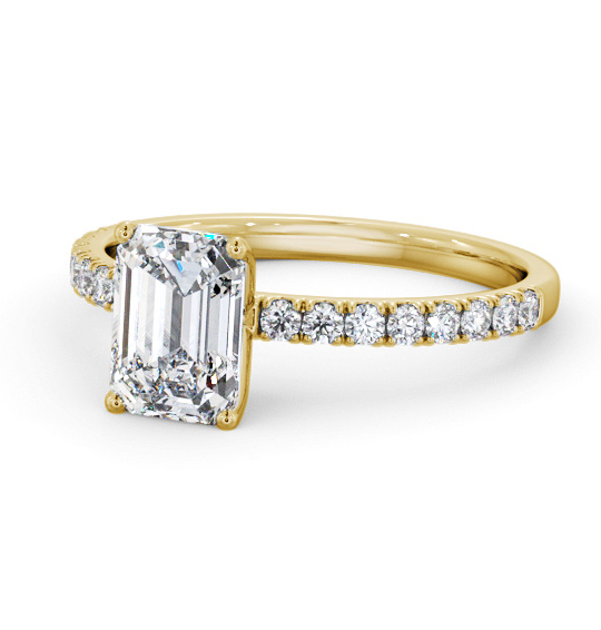 Velma Emerald Diamond Engagement Ring Side Stones ENEM43S_YG_THUMB2 