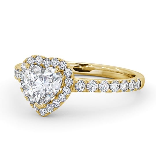  Halo Heart Diamond Engagement Ring 18K Yellow Gold - Penelope ENHE10_YG_THUMB2 