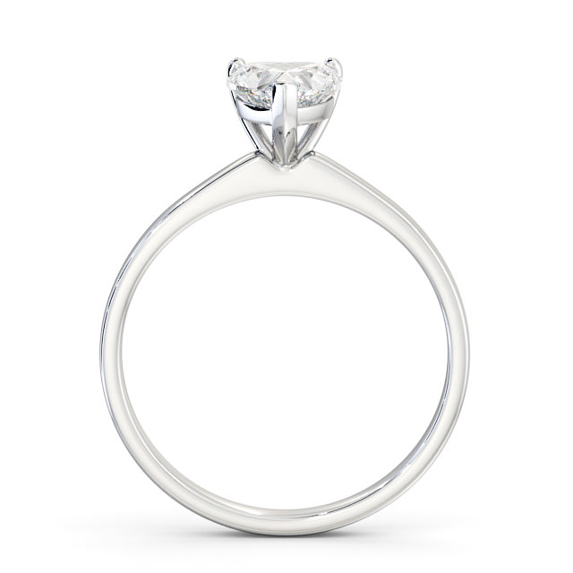 Heart Diamond Engagement Ring Palladium Solitaire - Fedora ENHE12_WG_UP